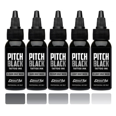 Pitch Black Gray Wash Set